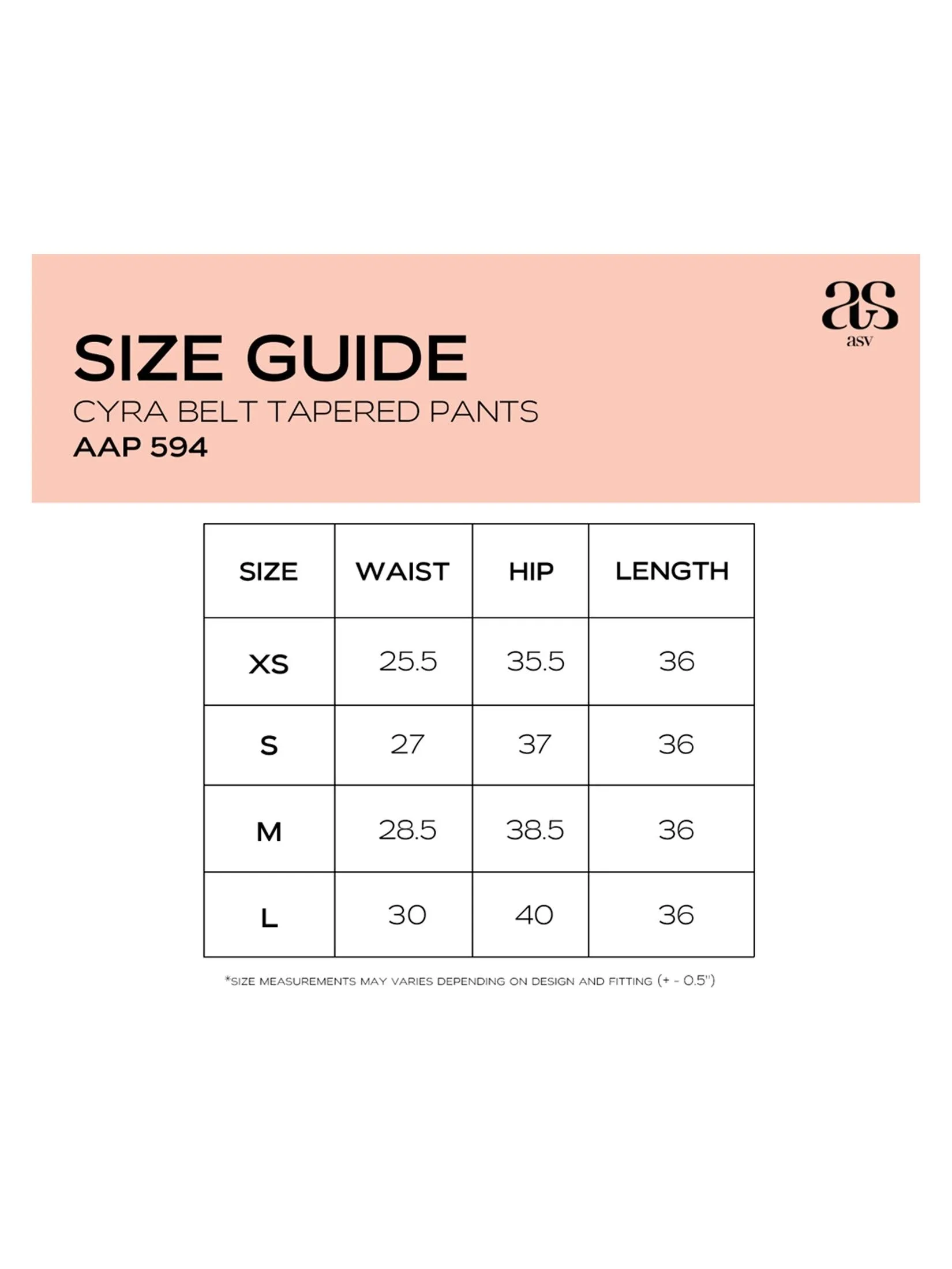 ASV (AW24)Cyra Belt Tapered Women Pants Beige