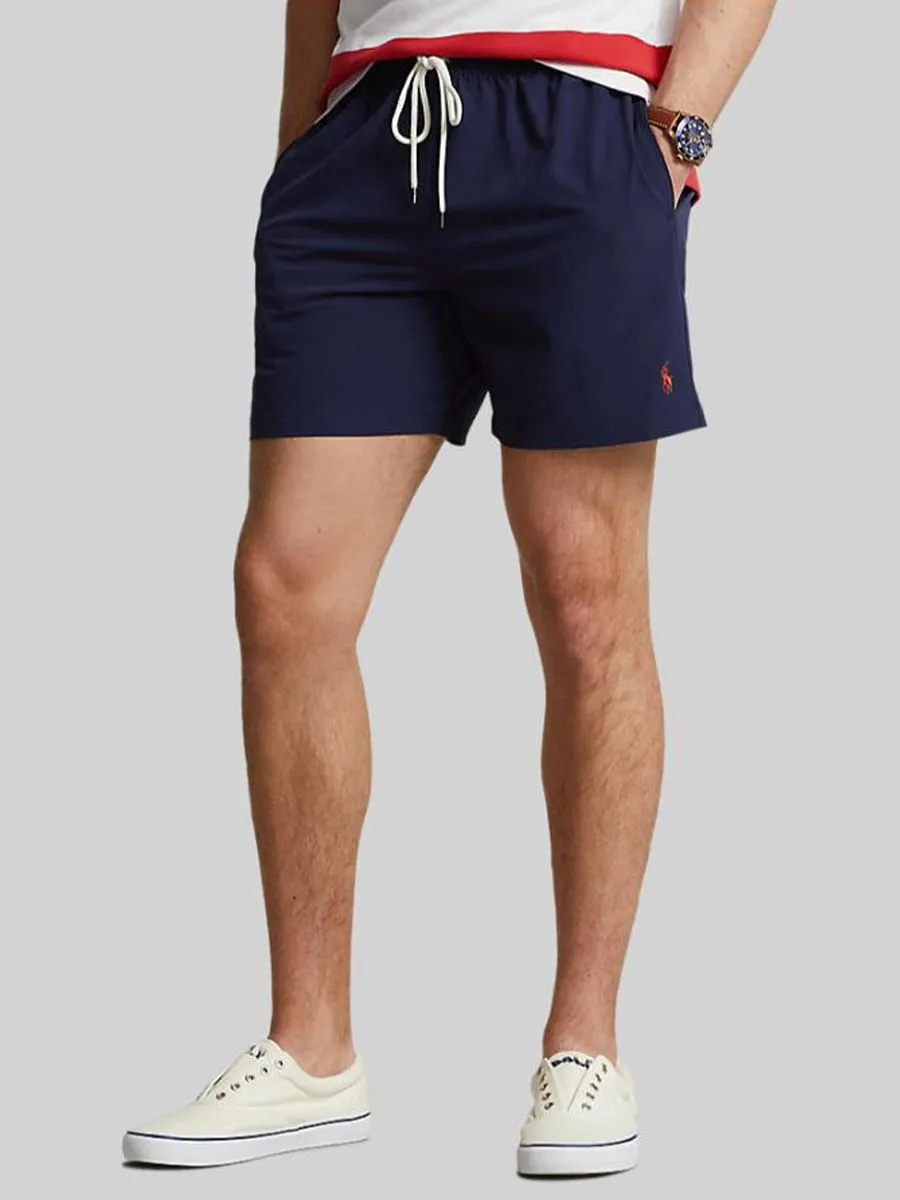 POLO RALPH LAUREN Men Trunks-5.75-Inch Traveler Classic Swim Trunk-Navy-410