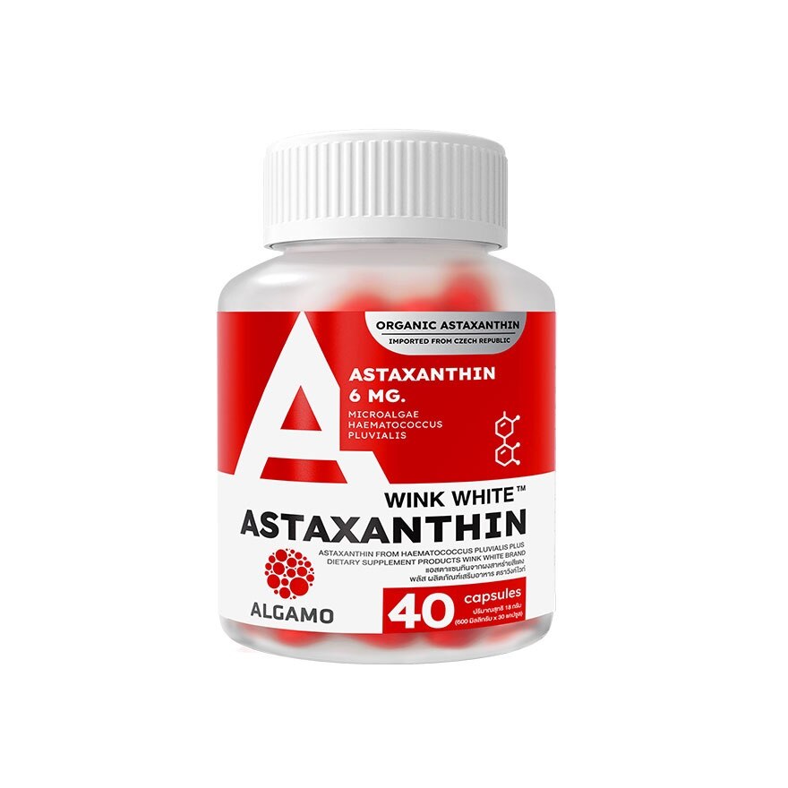 Wink White Astaxanthin 6 mg. 40 Capsules