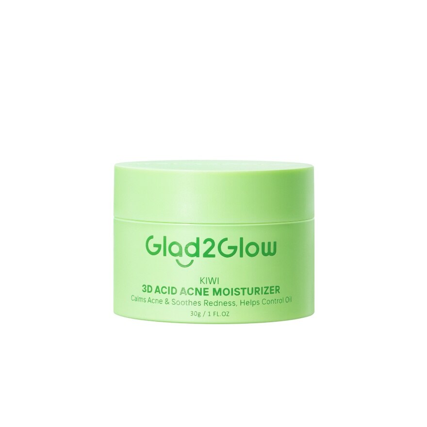 Glad2Glow Moisturizer Kiwi 3D Acid Acne 30 G. - Green