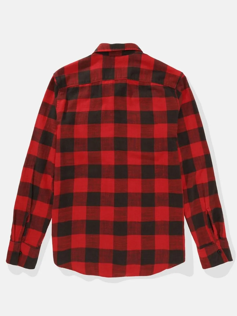 AMERICAN EAGLE MEN CF CSC SALVADOR TWILL FLANNEL 616 RED BEAM