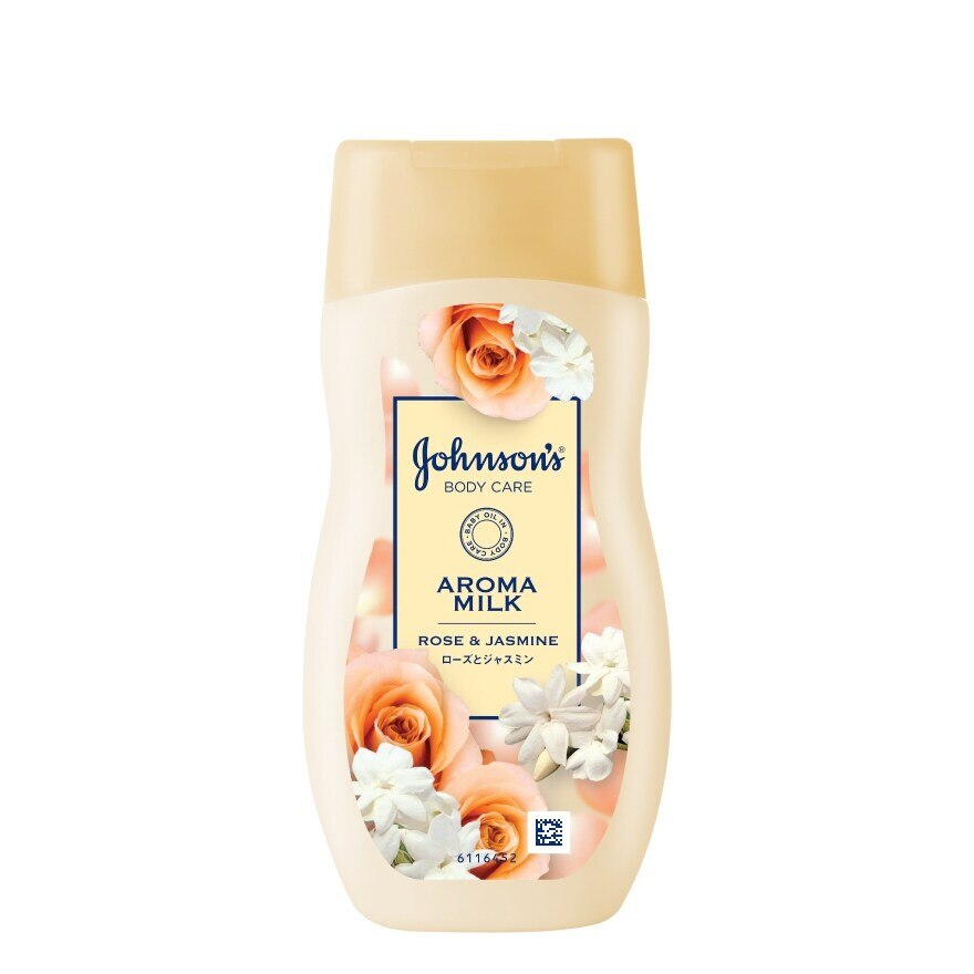 Johnson's Body Care Aroma Milk Rose  Jasmine 200 Ml. - Orange