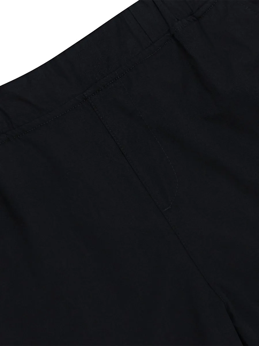 GIORDANO Women's Relax Elastic Waist Twill Audrey Pants Black