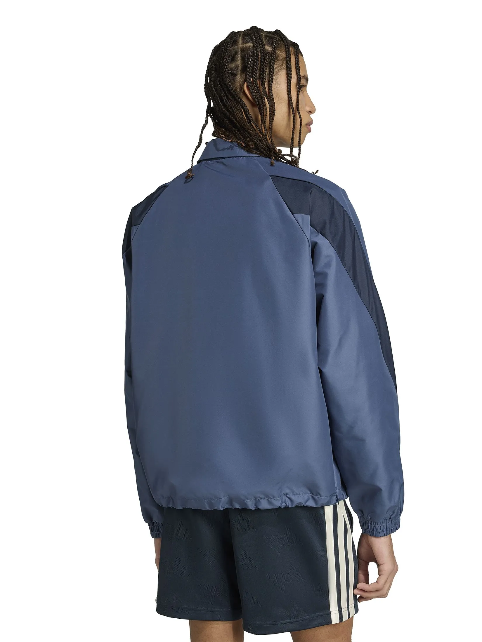 ADIDAS Men Tracktop Stadium JZ6432 Blue / Preloved Ink / Off White / Aurora Ink