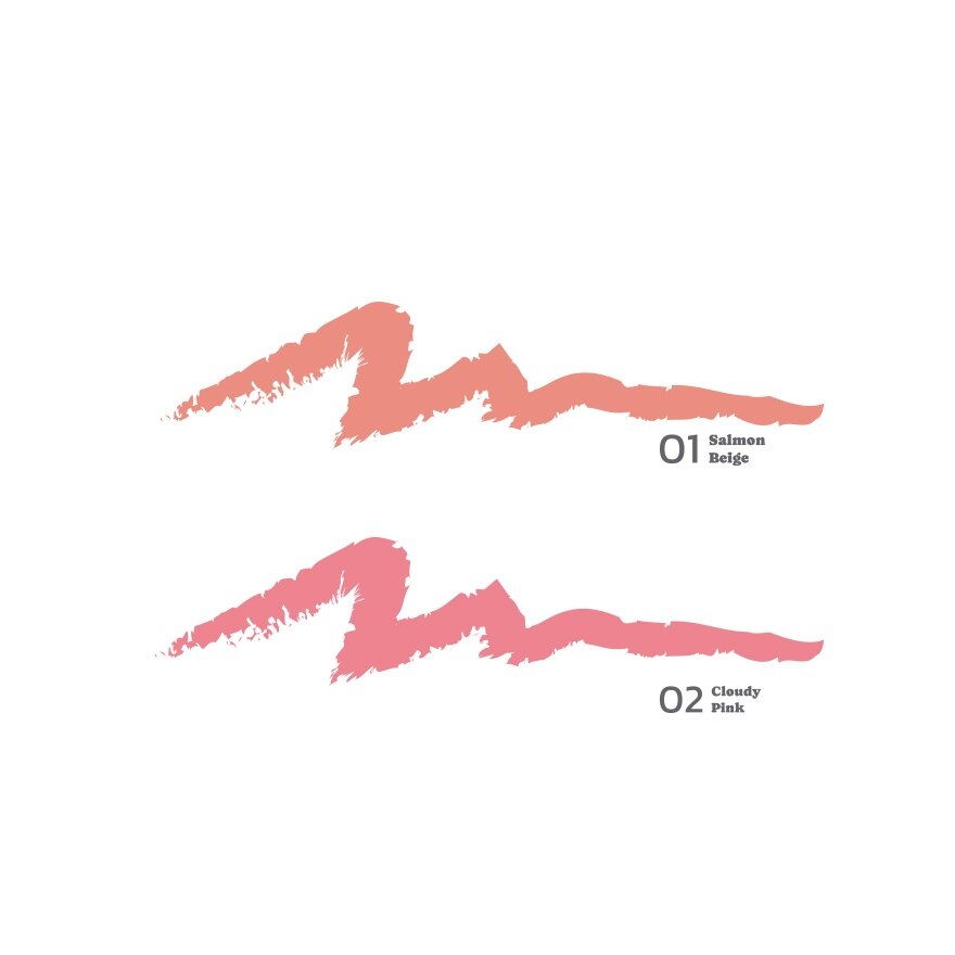 Ustar 2 In 1 Slim Contour  Lip Liner 0.5g. 01 Salmon Beige  02 Cloudy Pink