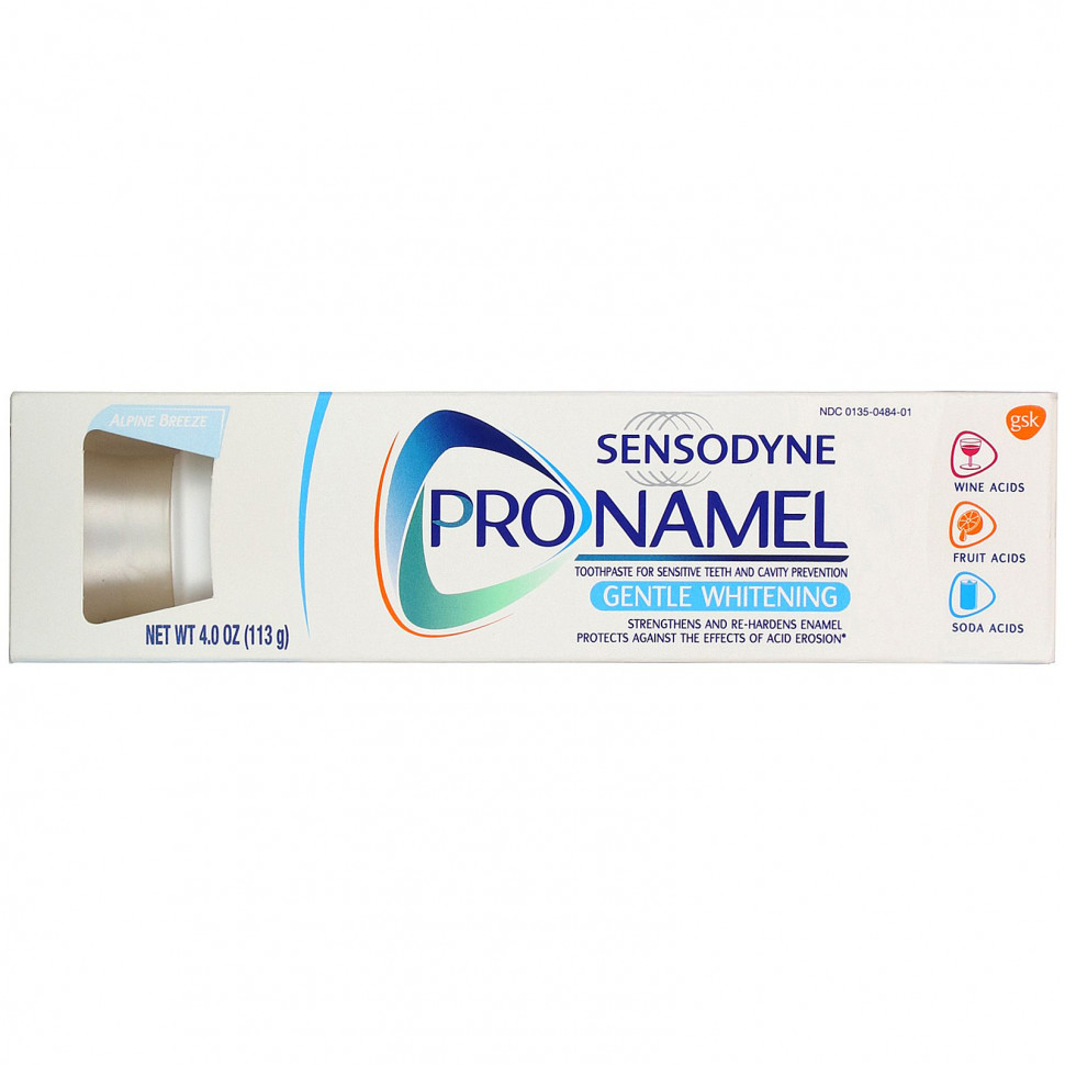 Sensodyne, ProNamel, мягкая отбеливающая зубная паста, 113 г (4,0 унции)