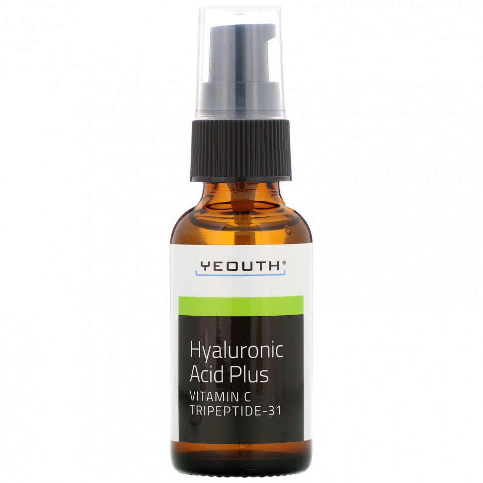 Yeouth, гиалуроновая кислота +, 30 мл (1 жидк. унция)