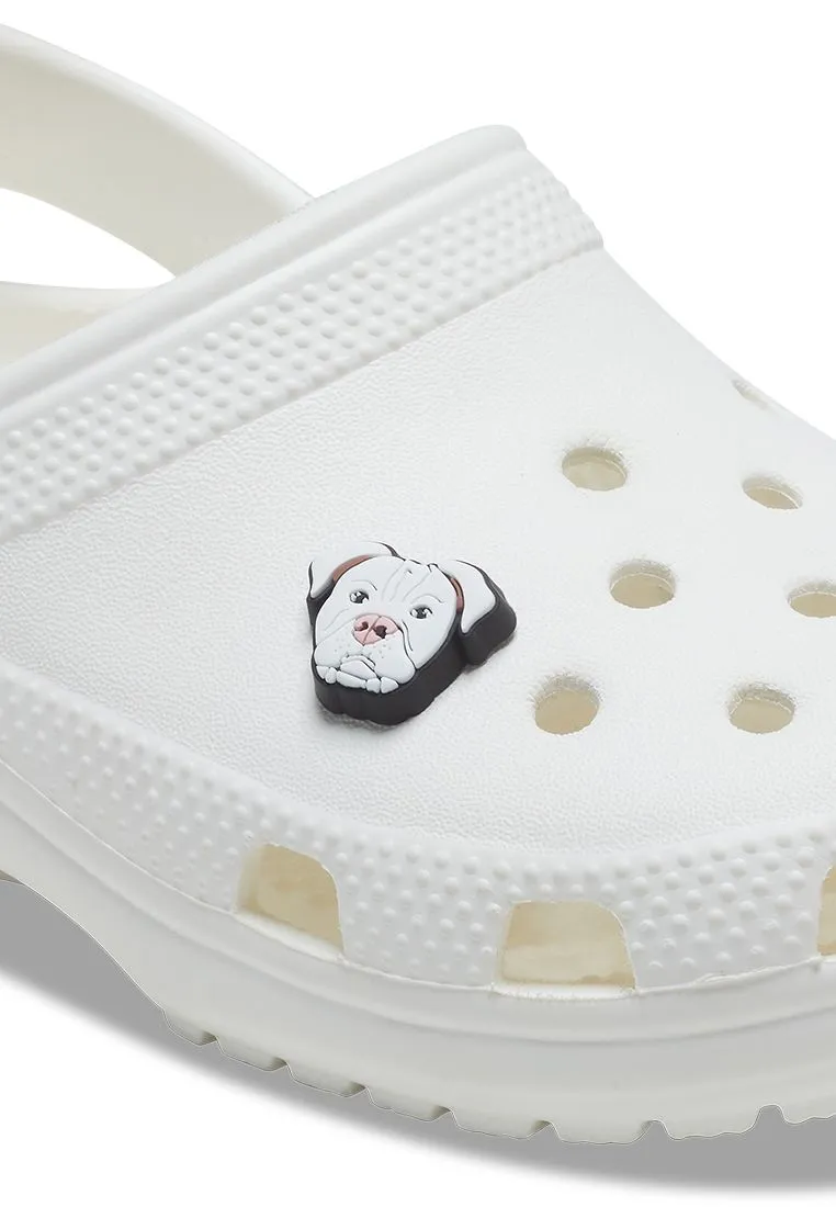CROCS WHITE CROCS Jibbitz White Pitbull Shoes Charm