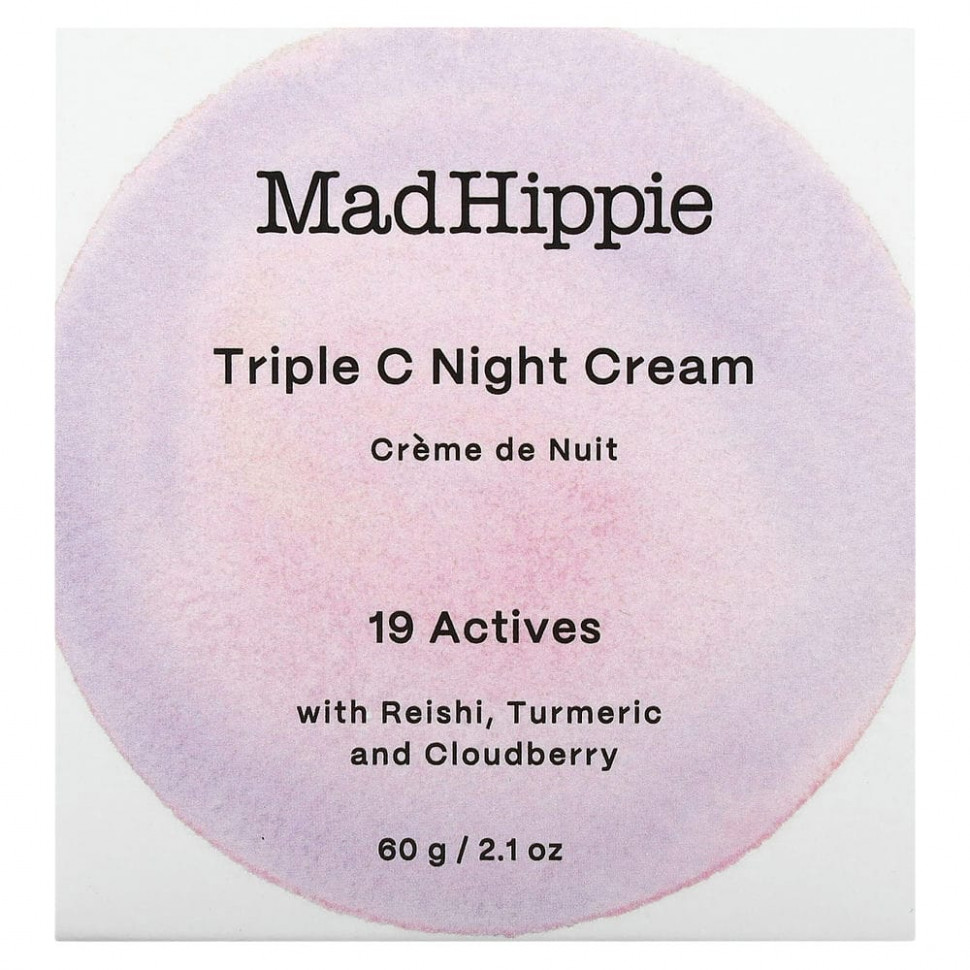 Mad Hippie, Triple C, ночной крем, 60 г (2,1 унции)