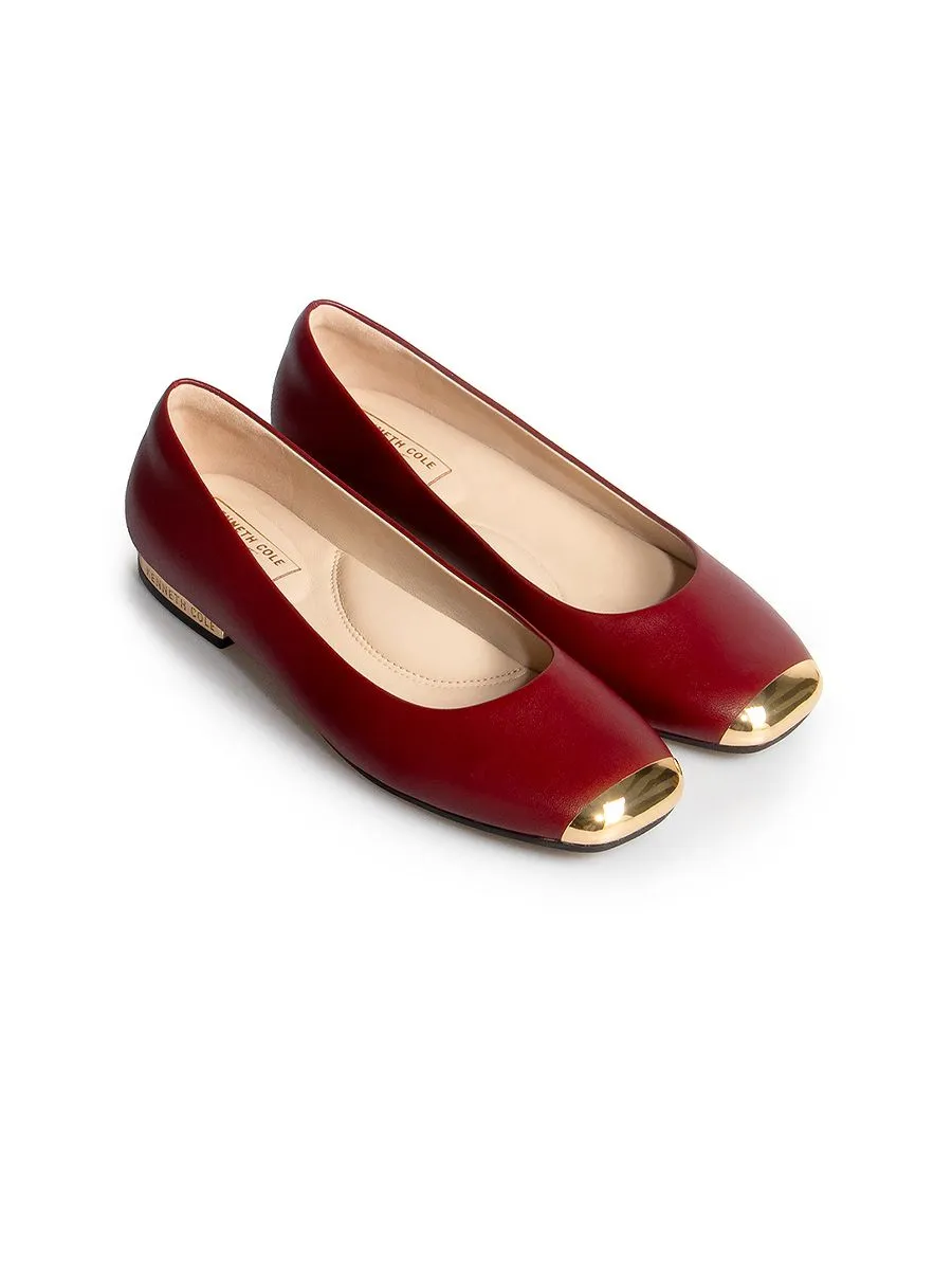 KENNETH COLE WOMEN FLATS ASTAIRE FLATS X ANNE THONGPRASOM / BORDEAUX WINE