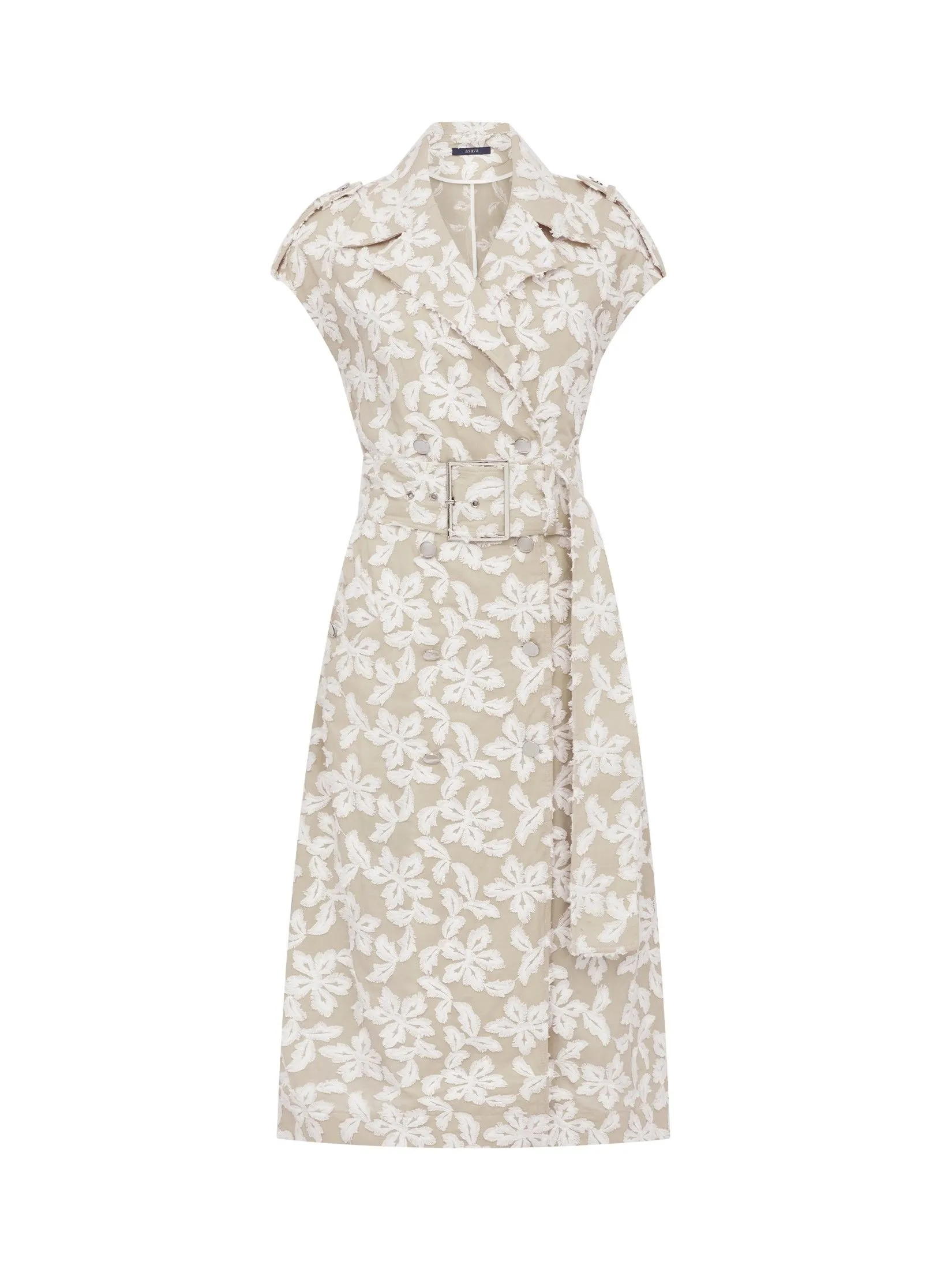 ASAVA (AW24) Eviana Women Trench Dress Beige