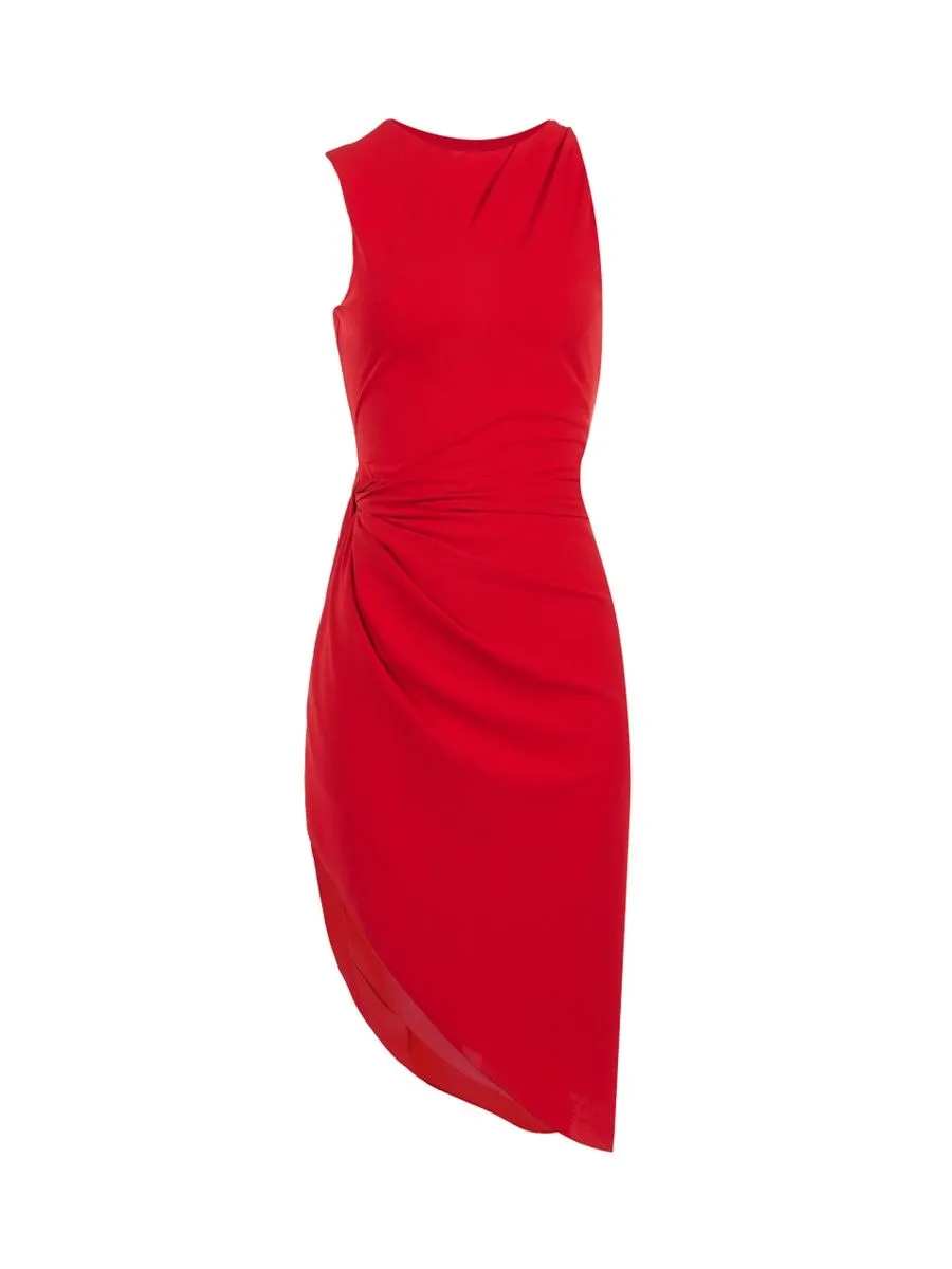 ASV ( SS24 )Kimber Asymmetrical Women Mini Dress Red