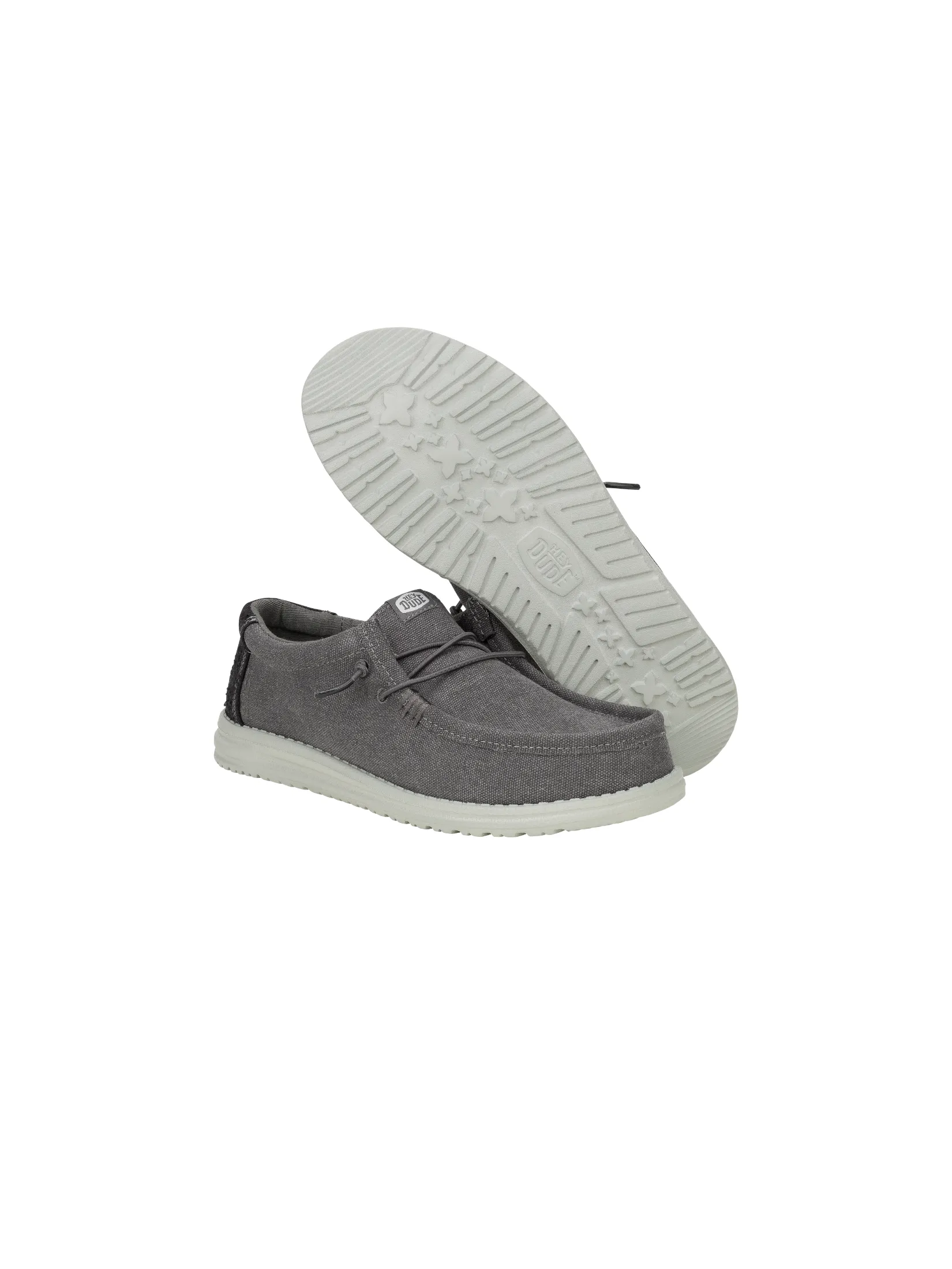 HEYDUDE WALLY WORKWEAR - GRANITE GREY/BLACK