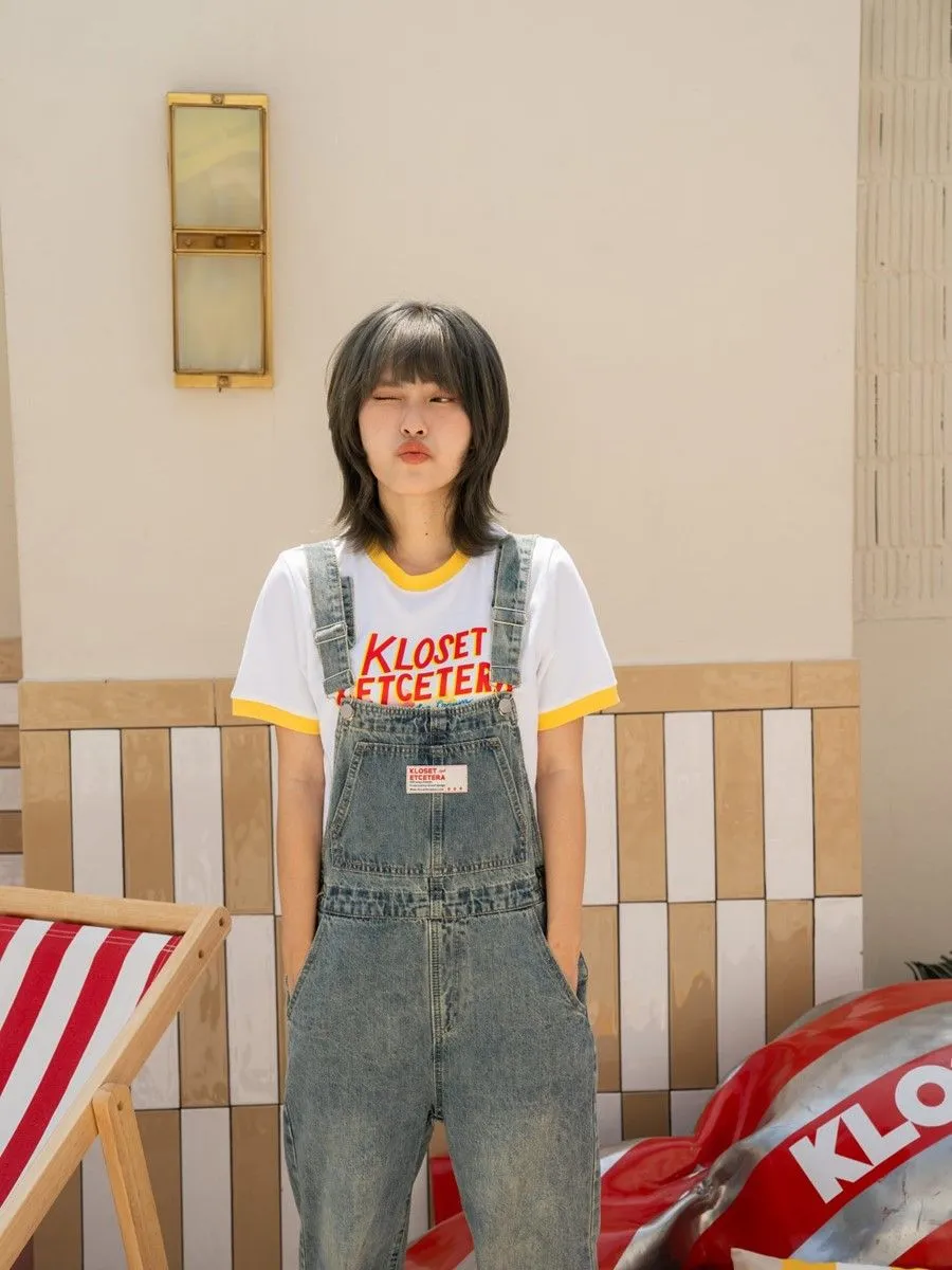 KLOSET&ETCETERA Okinawa Women Jumpsuit Jeans Blue