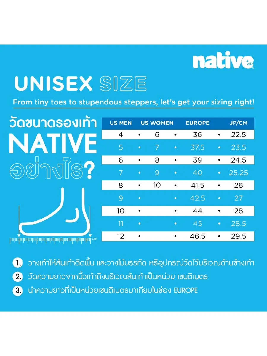 NATIVE Jiffy Black Jefferson (AH) EVA Unisex Shoes