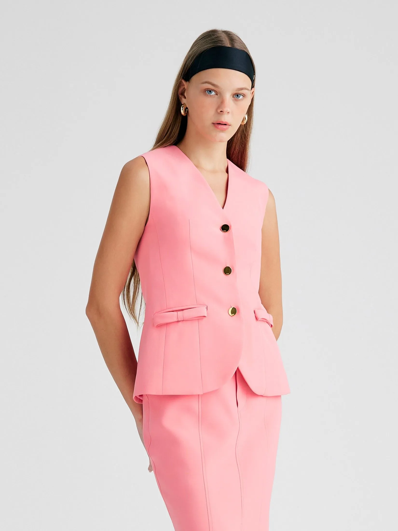 ASV (AW24)Ameena Women Vest Peach