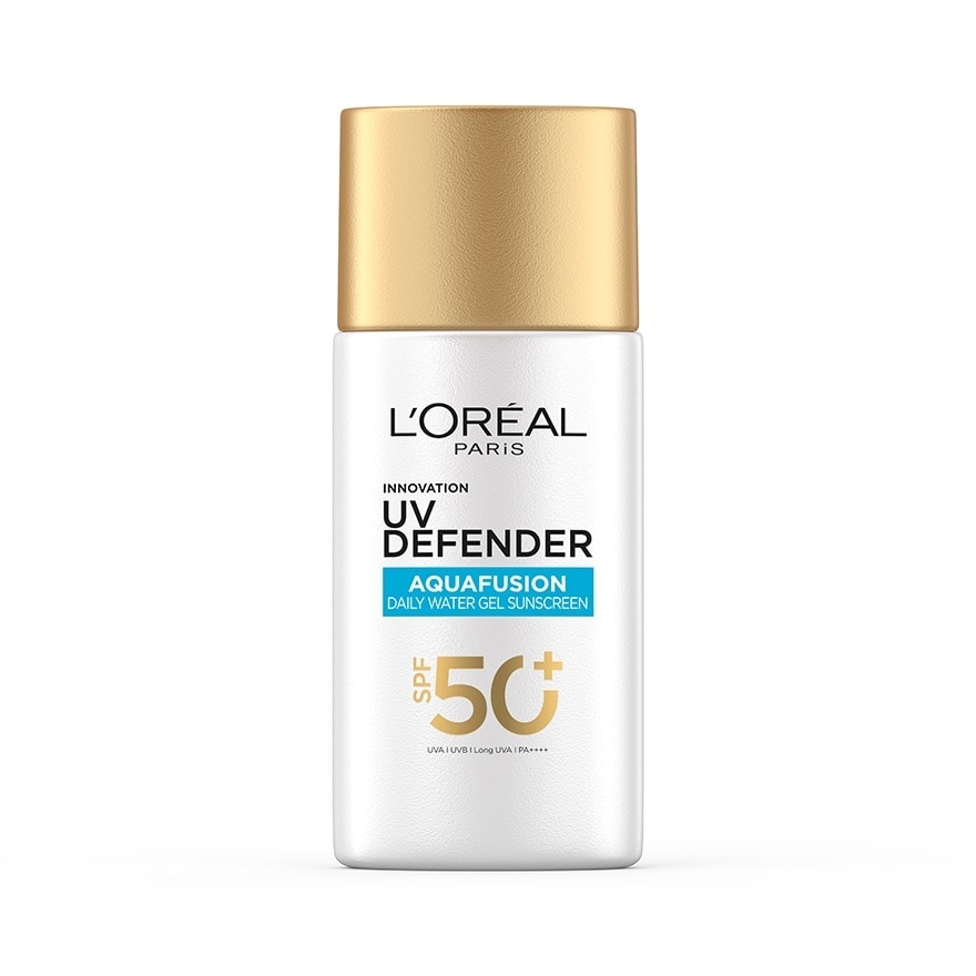 L'Oreal Paris UV Defender Aquafusion Daily Water Gel Sunscreen SPF 50+ PA++++ 50 Ml. - Blue