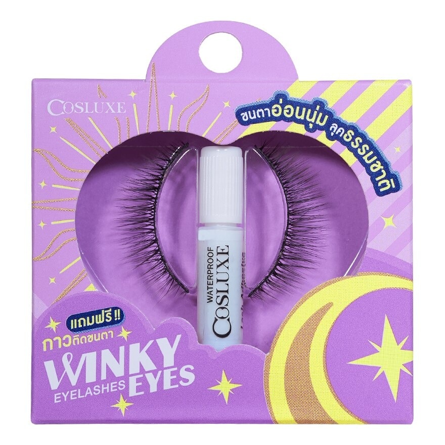Cosluxe Winky Eyes Eyelashes 1Pair With Adhesive B-01 - B-01