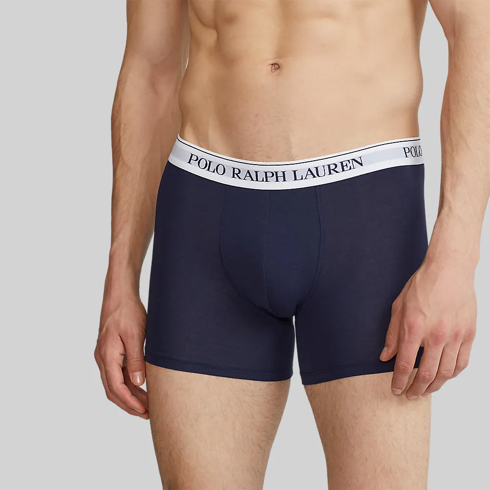 POLO RALPH LAUREN Underwear BOXER BRIEFS-Stretch Cotton Boxer Brief 3-Pack MAPOUND01720094 410 NAVY-410
