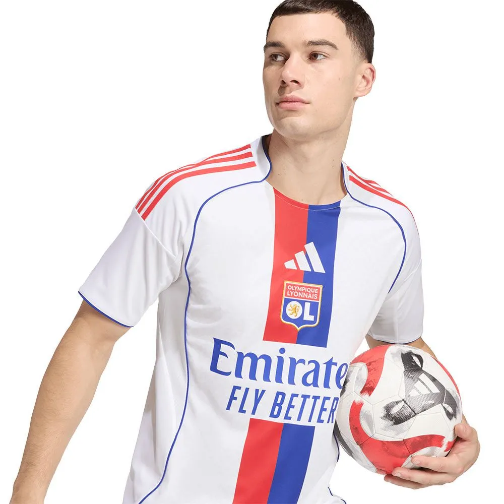 ADIDAS Men Olympique Lyonnais Home 2025/26 Jersey White - AD001AP730EMTH