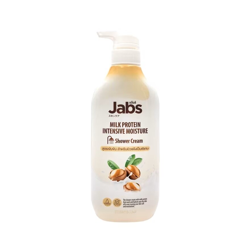 Jabs Shower Cream Milk Protein Intensive Moisture 400 Ml. ครีมอาบน้ำ มอยส์เจอร์ไรเซอร - Cream