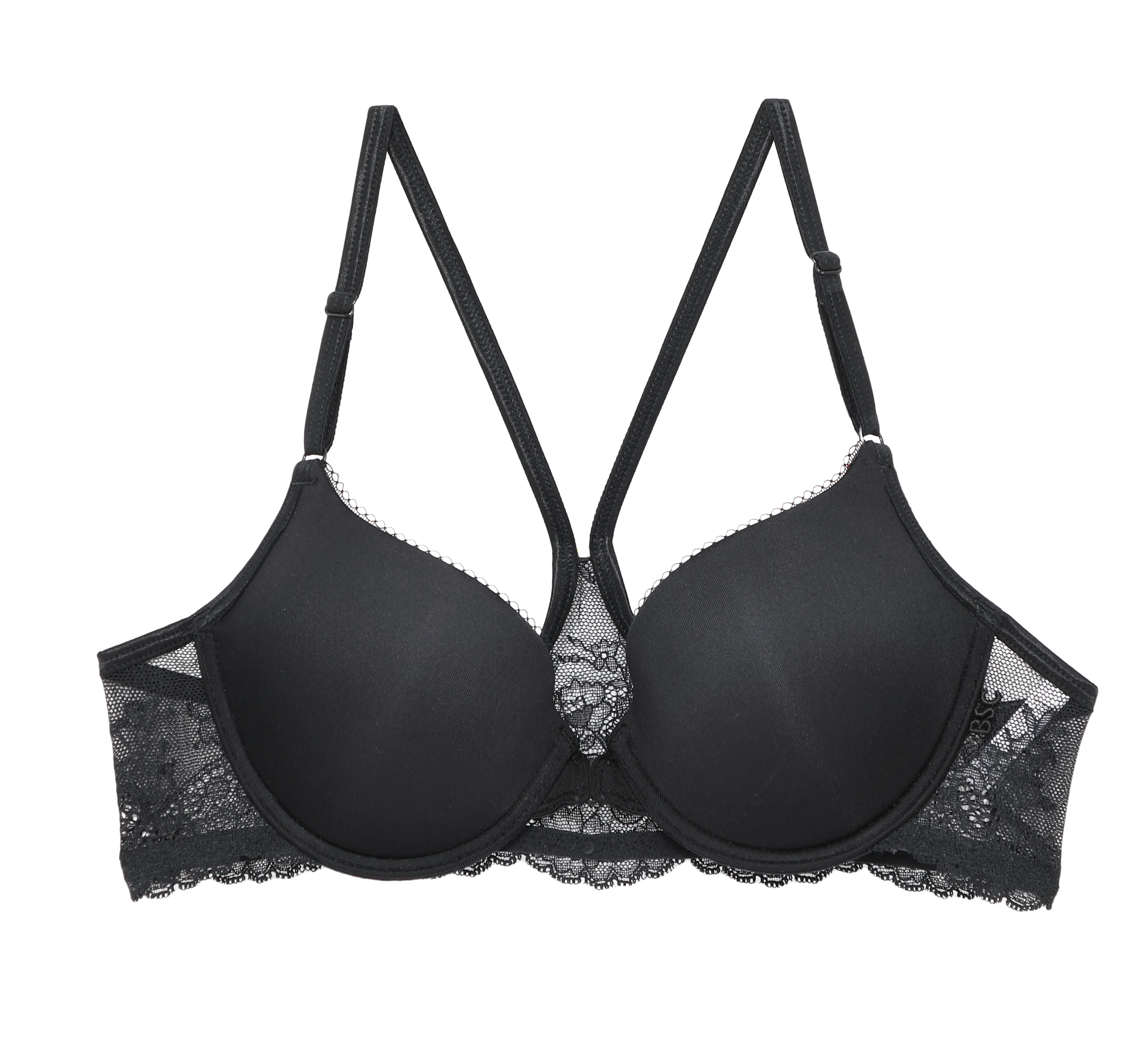 BSC LINGERIE Women lace Front Hook Bra BB6629 BLACK