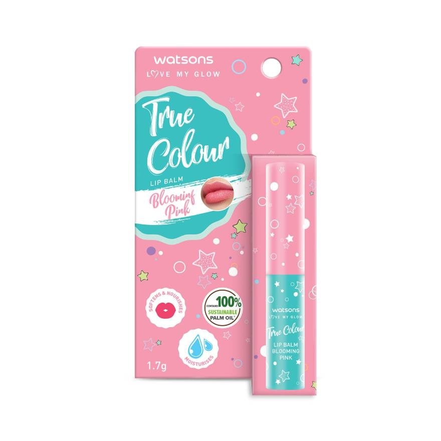 Watsons True Colour Blooming Pink Lip Balm 1.7g