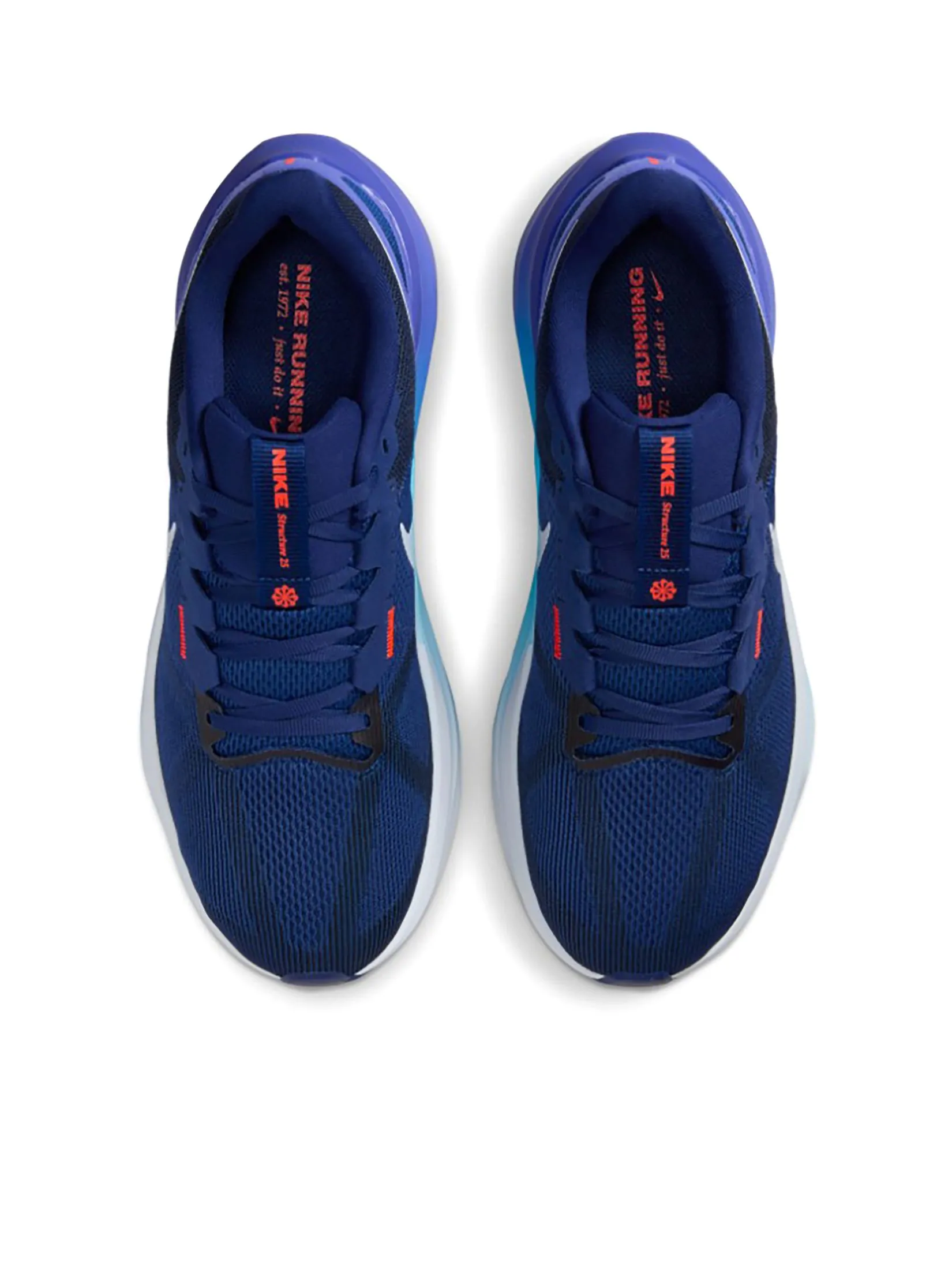 NIKE Men Running Shoes Structure 25 DJ7883-017 Football Grey/Blue Void-Ghost