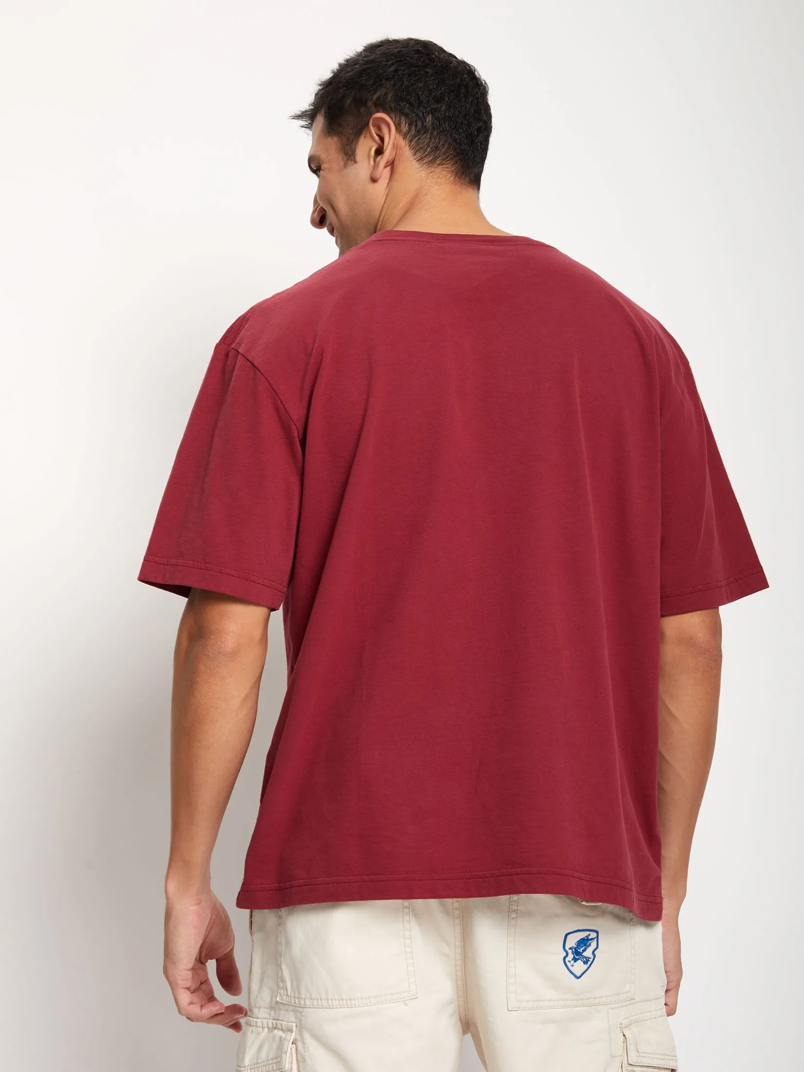 DEFRY 01 Men T-Shirt Short Sleeves Printed Red