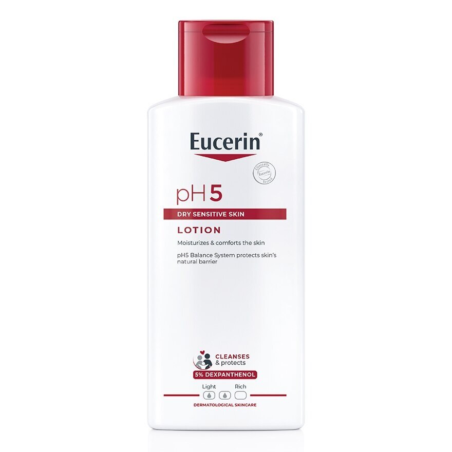 Eucerin pH 5 Dry Sensitive Skin Lotion 250 ml. Moisturizer  Comfort Skin