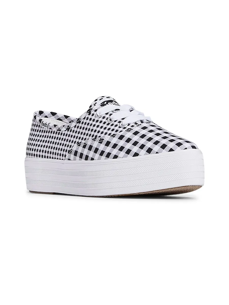 KEDS Women Point Canvas Gingham Black
