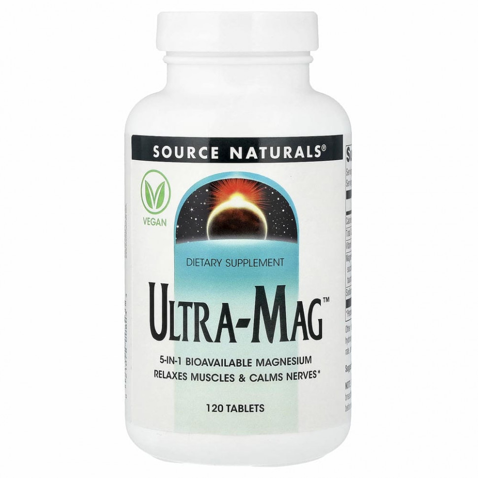 Source Naturals, Ultra-Mag, 120 таблеток