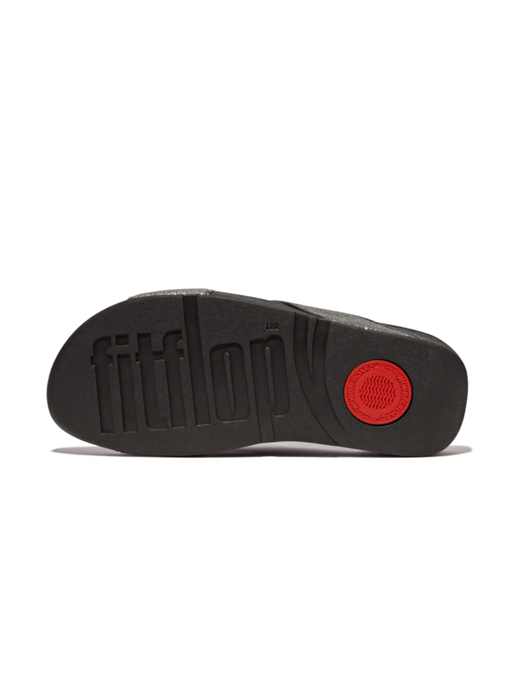 FitFlop™ WOMEN'S LULU GLITTERDUST CROSS SLIDES GREY