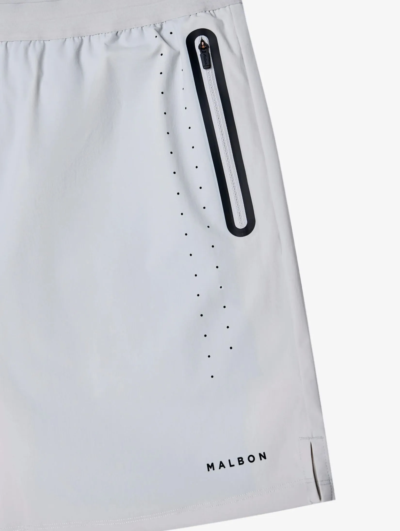 MALBON GOLF PERFORMANCE 2-1 SHORTS IN FOREST BLACK