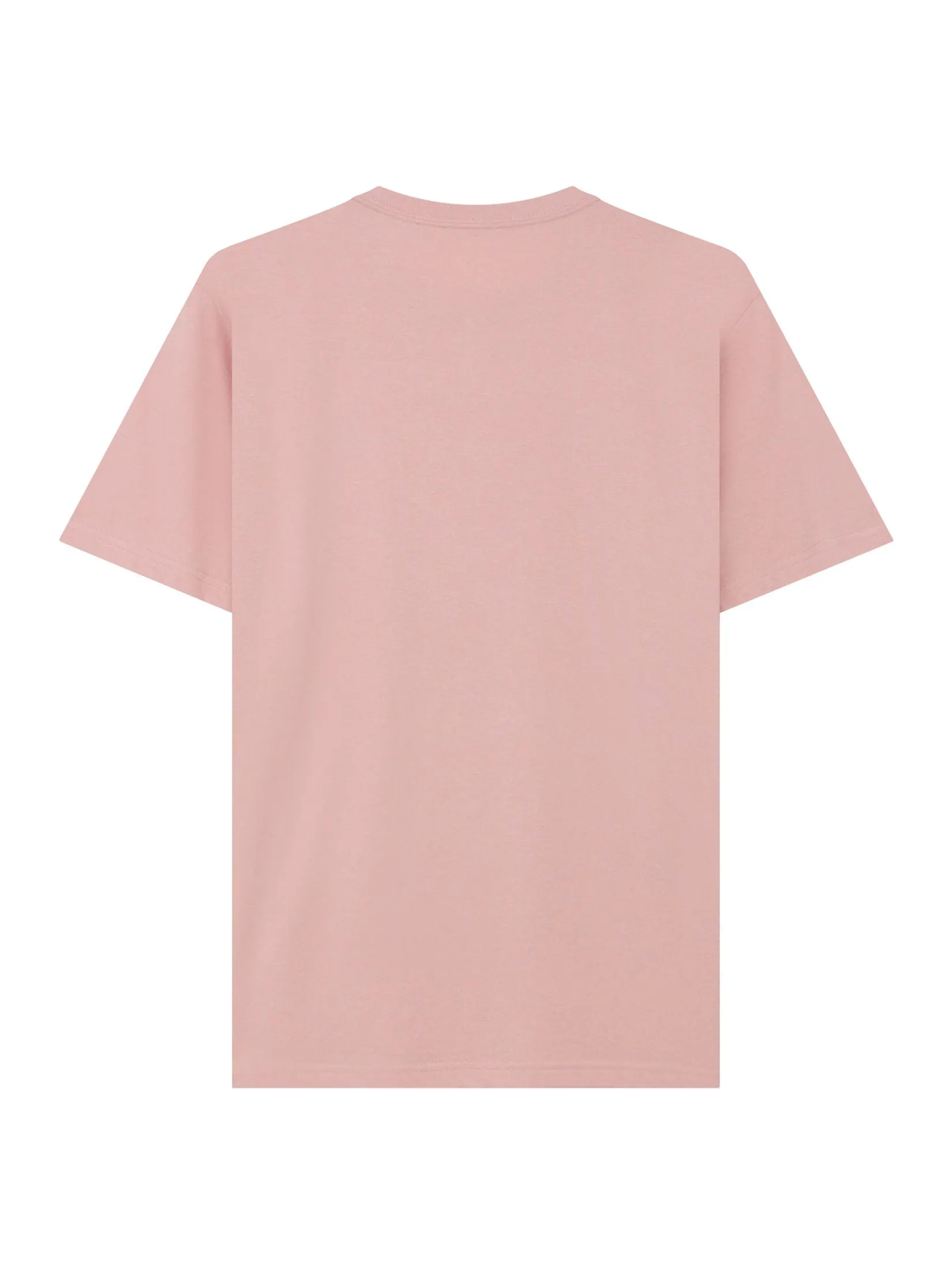 GIORDANO Men's Slim Cotton Embroidery Tee (Classic Man) Rose tan