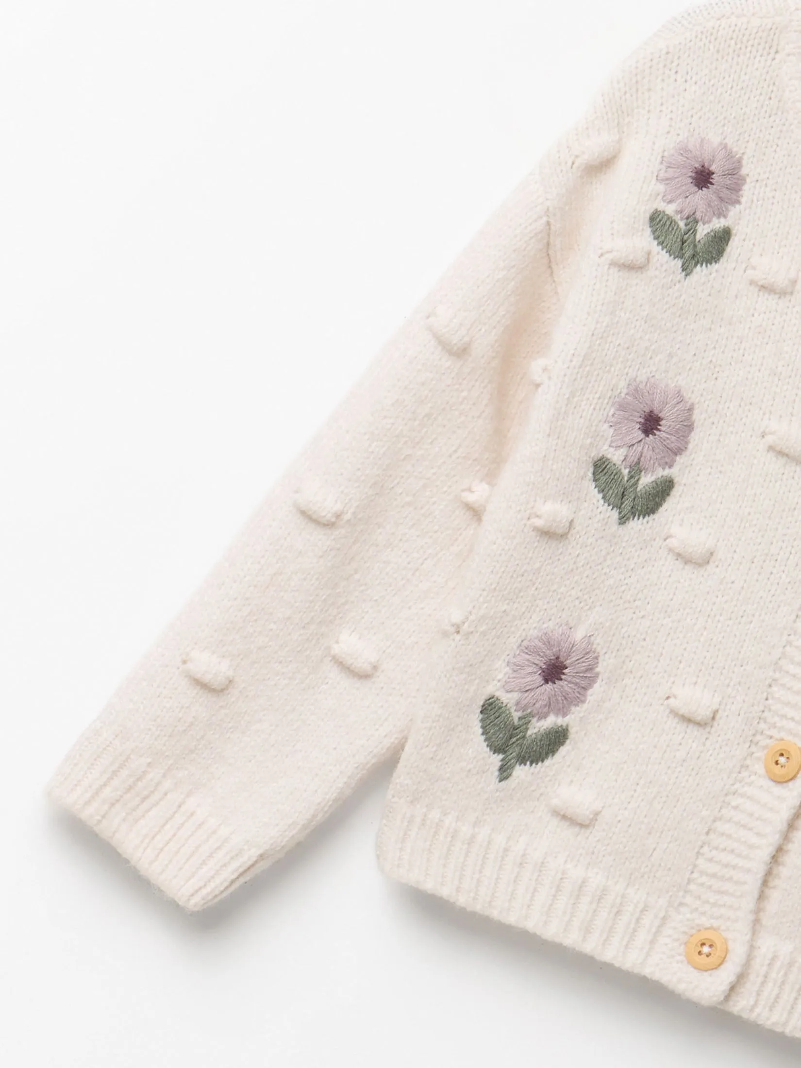 SFERA KIDS Girl Cardigan Embroidery Detail Cream