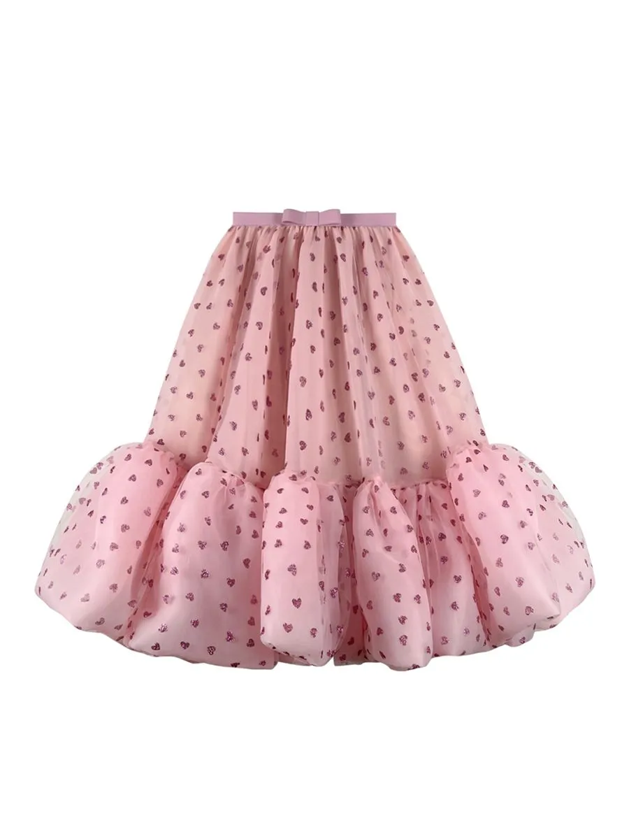 ICONIC WOMAN PINK SPARKING LOVE SKIRT