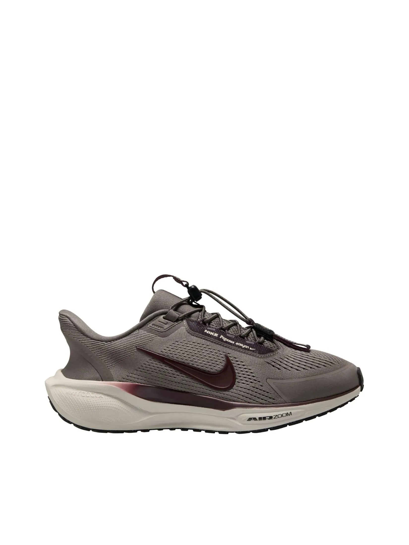 NIKE Men Running Shoes Pegasus Easyon Cave Stone/Burgundy Crush-Dk Smoke Grey