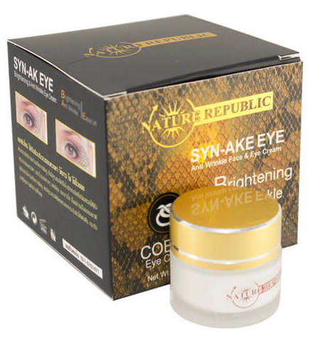 Змеиный крем от морщин вокруг глаз с эффектом ботокса Syn Ake Nature Republic 15 мл
