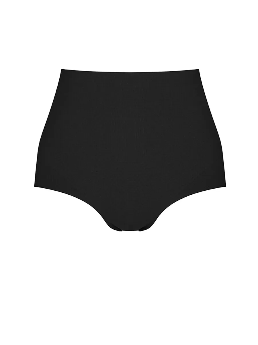 SABINA Seamless Shapewear Mid Waisted Panty - Black Size - XL