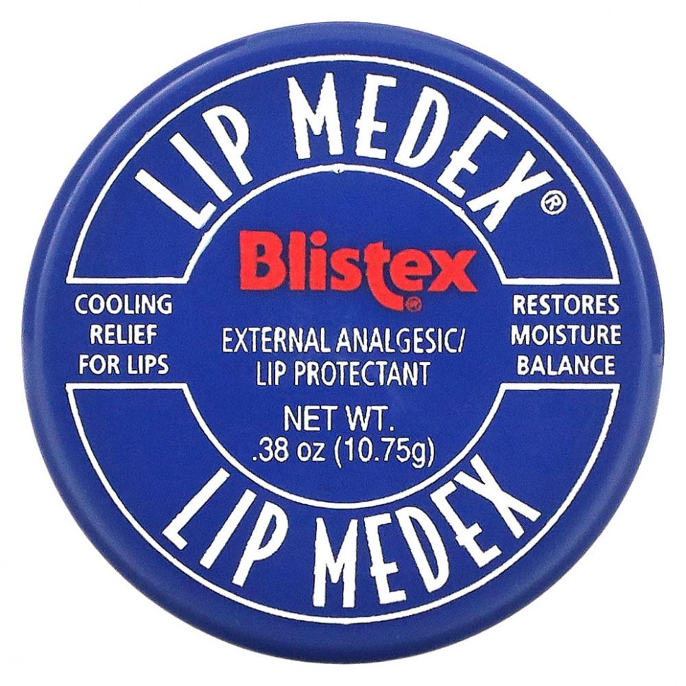 Blistex, Lip Medex, наружное обезболивающее средство для защиты губ, 10,75 г (0,38 унции)