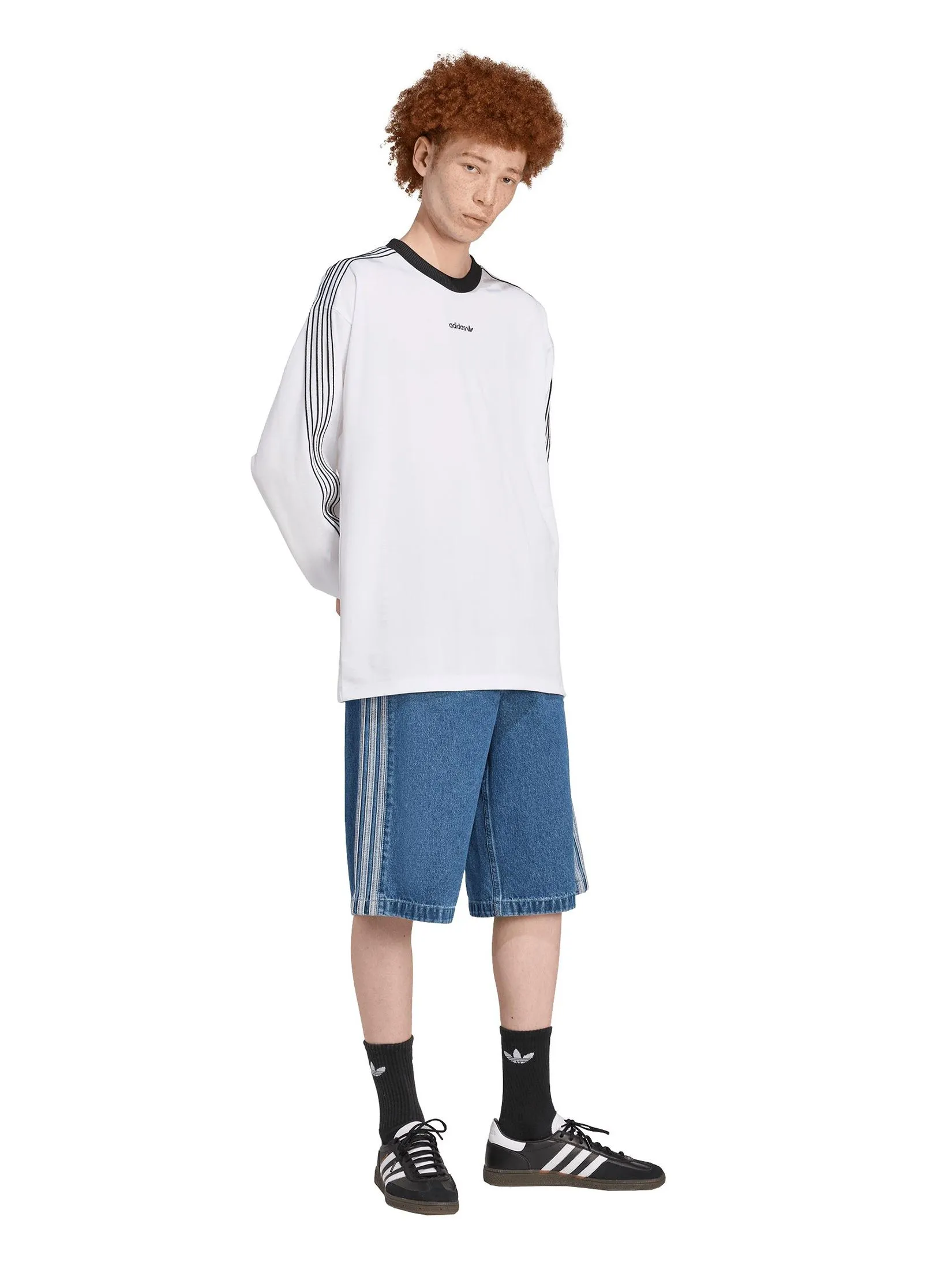 ADIDAS Men Foodball Jersey Long Sleeves JX3100 White