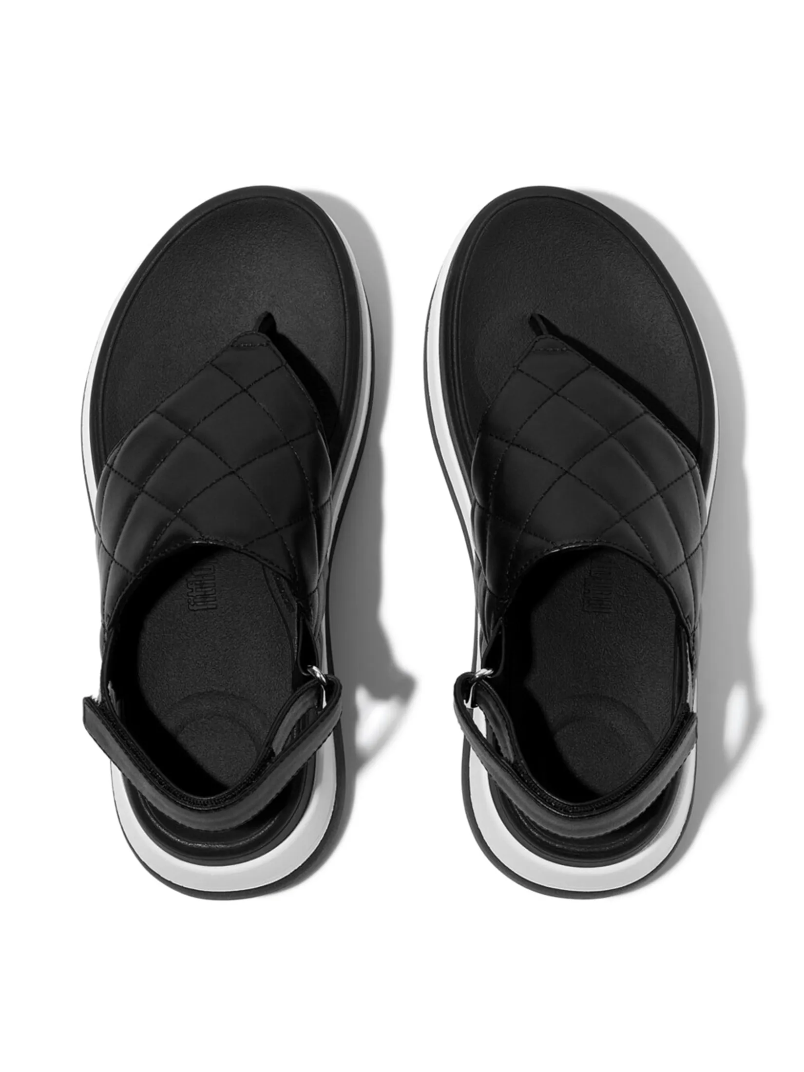 FitFlop™ WOMEN S F-MODE STACK QUILTED B/STRAP BLACK