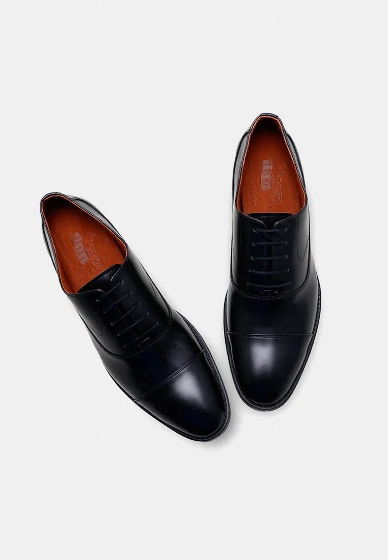 BROWN STONE BROWN STONE RULER CAP TOE MATTE BLACK