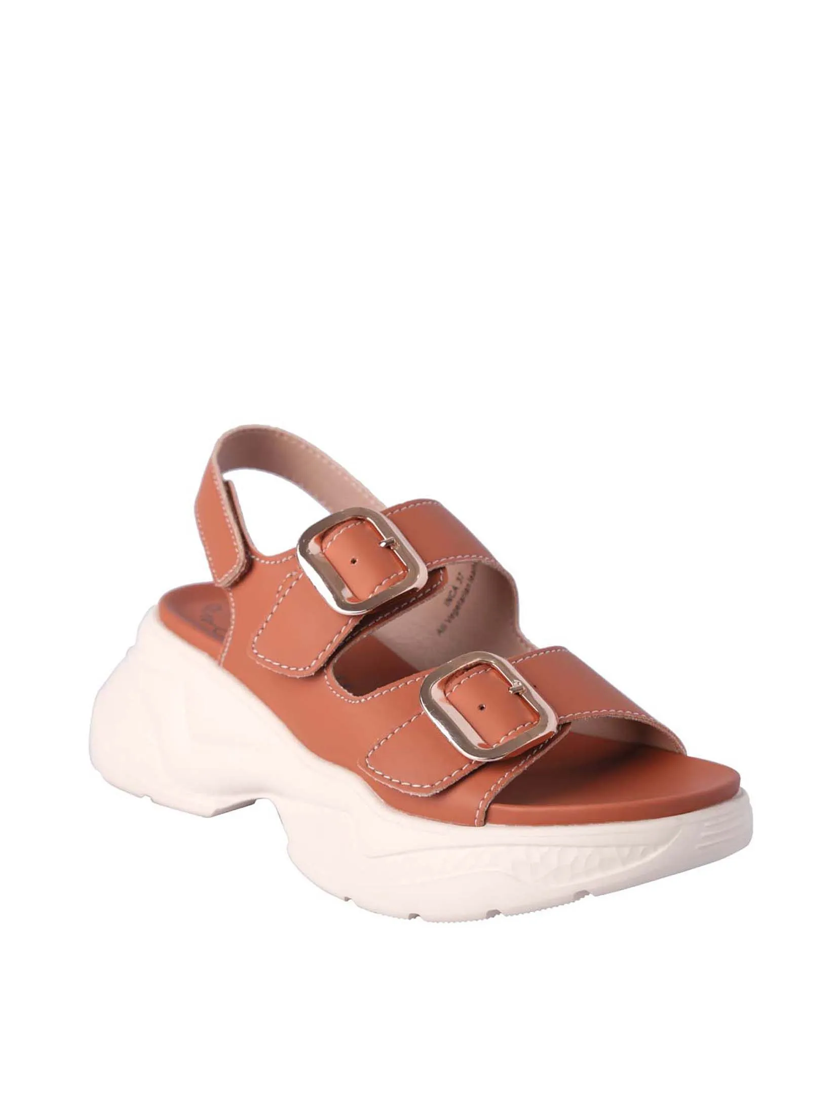 VILLAINS SF INCA Women's Platform Heeled Sandals TAN