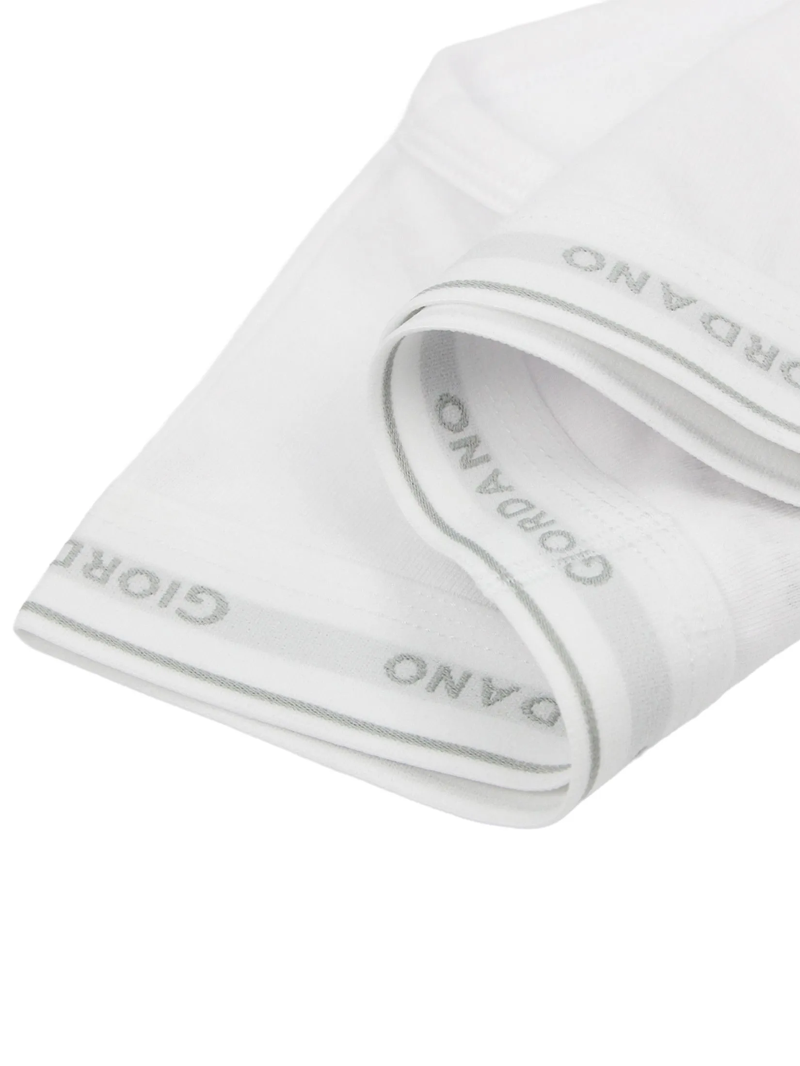 GIORDANO Men's Cotton Plain Classic Briefs (6-Pieces) White/Grey/Black