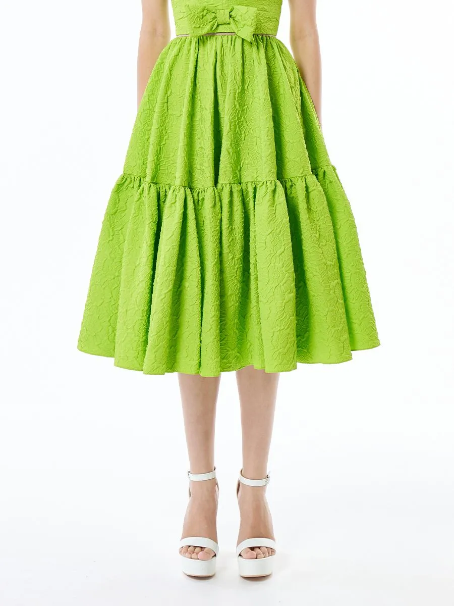 ICONIC WOMEN GREEN ASTER SKIRT
