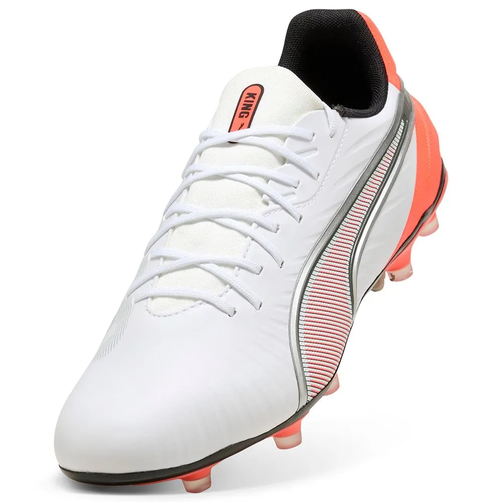 PUMA King Match FG/AG Unisex Football Shoes White - PU097SH484ENTH