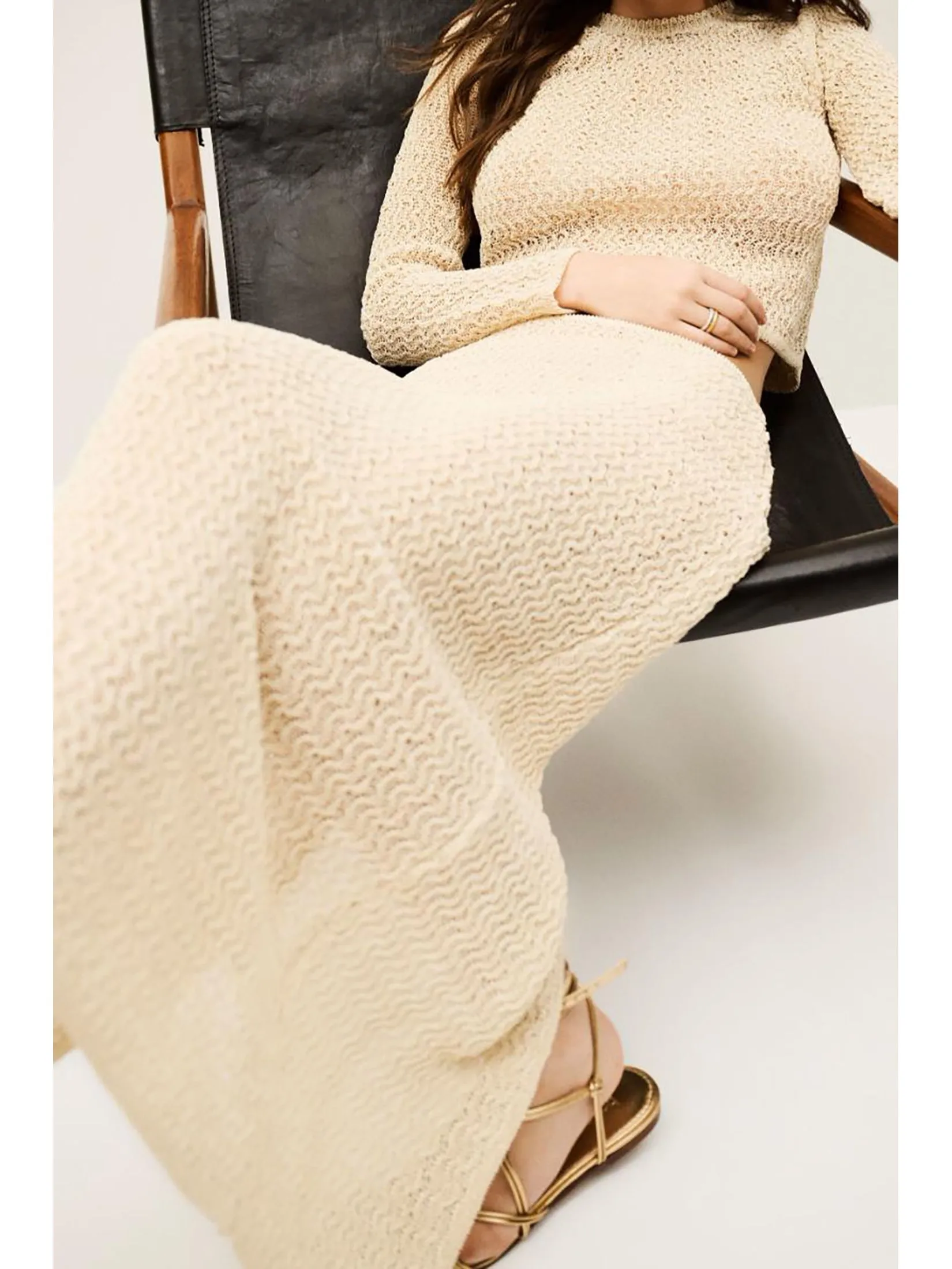 BA&SH Women Long Skirt Prettie Vanille