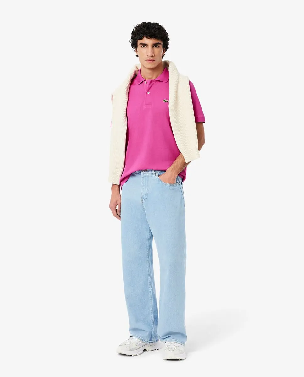 LACOSTE Classic Fit L.12.12 Original Piqu  Polo Shirt Pink